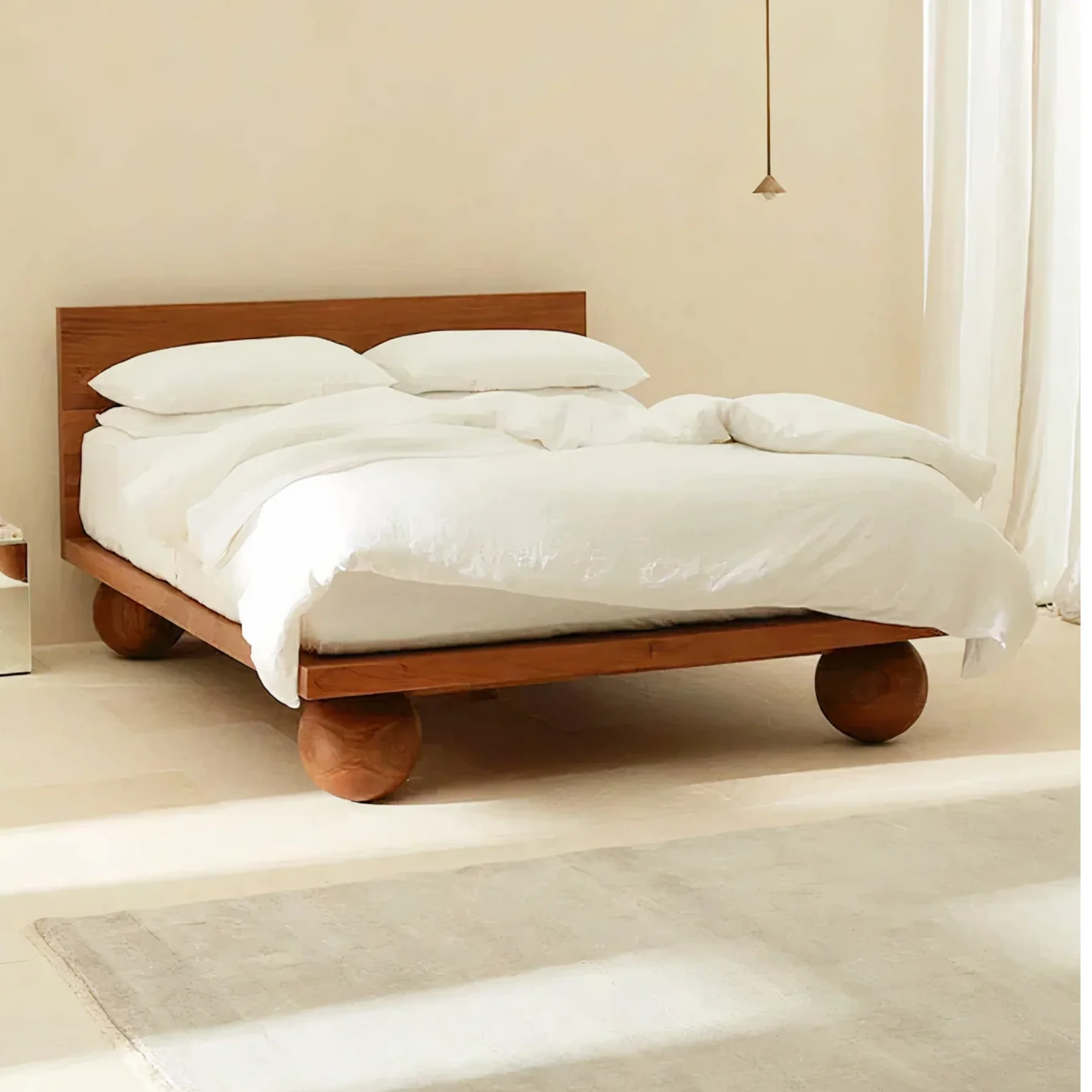 Nismaaya_Jakai_Oak_Wood_King_Size_Bed_Front